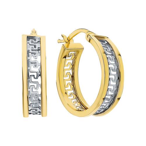Ювелирное изделие - Серьги из комбинированного золота в магазине Best-Gold 038837