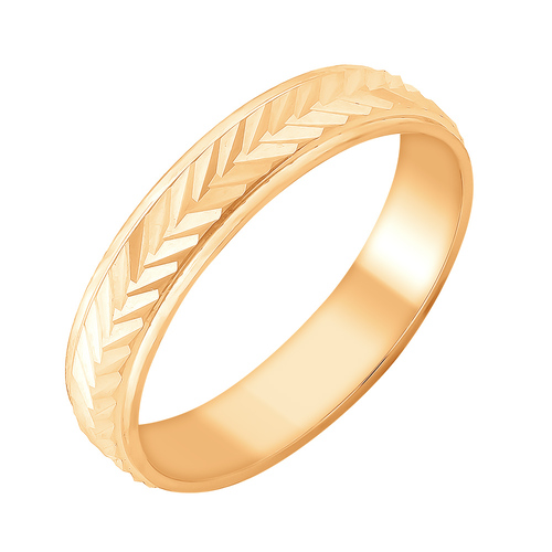 Ювелирное изделие - Обручальное кольцо из красного золота в магазине Best-Gold 040746