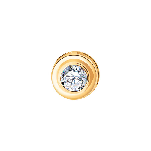Ювелирное изделие - Подвеска из красного золота с фианитами в магазине Best-Gold 036134