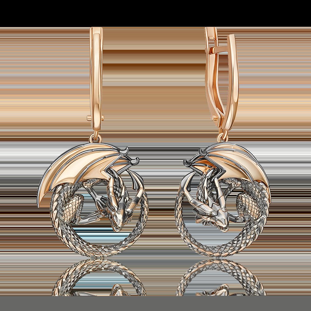 Ювелирное изделие - Серьги в красном золоте в магазине Best-Gold 139307