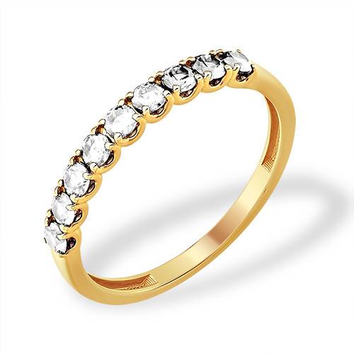 Ювелирное изделие - Кольцо из красного золота с фианитами в магазине Best-Gold 111395
