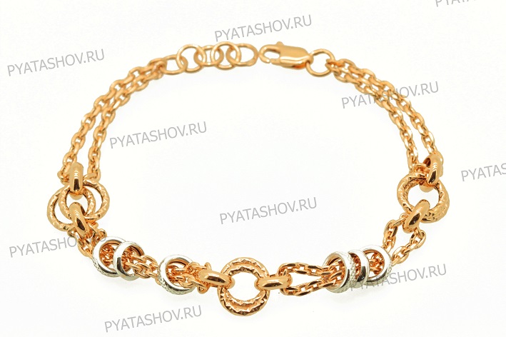 Ювелирное изделие - Браслет из комбинированного золота в магазине Best-Gold 052926