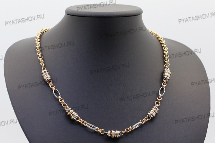 Ювелирное изделие - Колье из комбинированного золота в магазине Best-Gold 082708