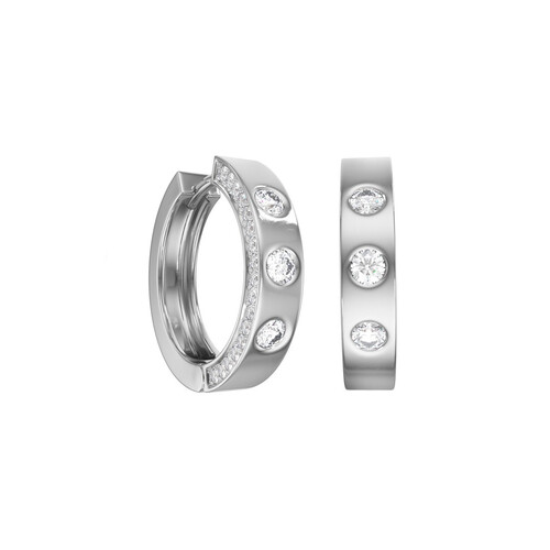 Ювелирное изделие - Серьги из серебра с фианитами в магазине Best-Gold 068874