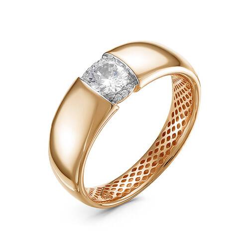 Ювелирное изделие - Кольцо из красного золота с фианитами в магазине Best-Gold 030279