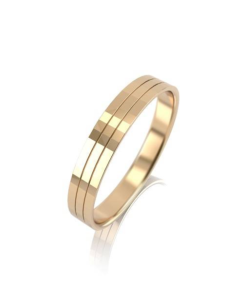 Ювелирное изделие - Обручальное кольцо из желтого золота в магазине Best-Gold 041097
