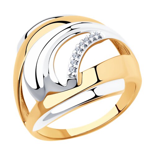 Ювелирное изделие - Кольцо из серебра с фианитами в магазине Best-Gold 027792