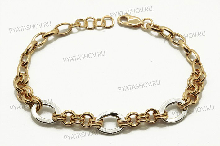 Ювелирное изделие - Браслет из комбинированного золота в магазине Best-Gold 154279