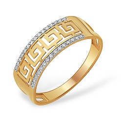Ювелирное изделие - Кольцо из красного золота с фианитами в магазине Best-Gold 116280