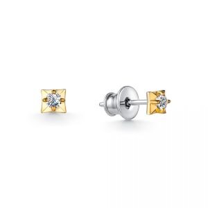 Ювелирное изделие - Серьги из серебра с фианитами в магазине Best-Gold 120951
