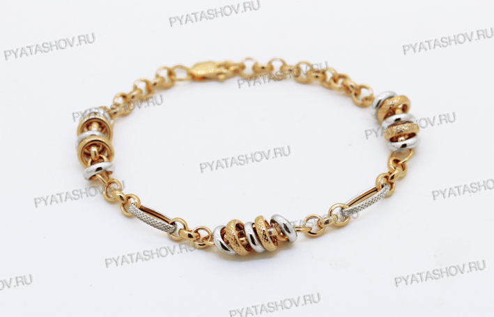 Ювелирное изделие - Браслет из комбинированного золота в магазине Best-Gold 082703
